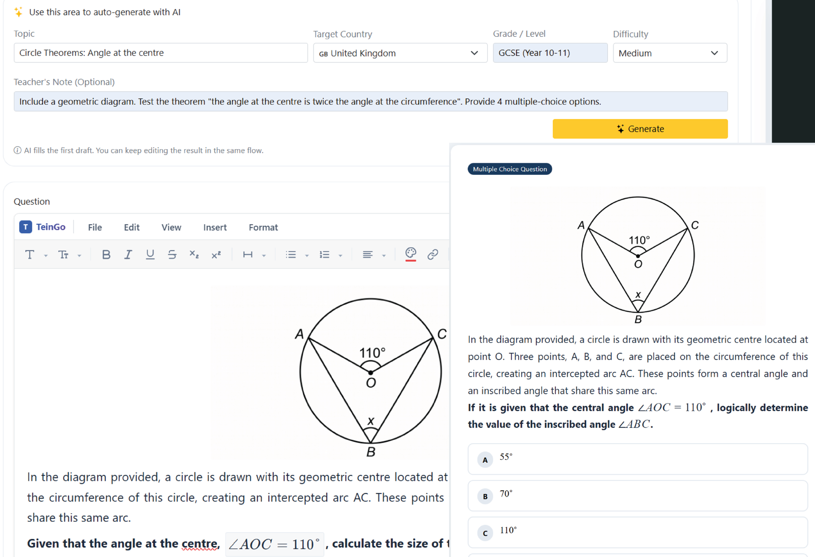 AI ile quiz, flashcard ve ders materyali üretimi görseli